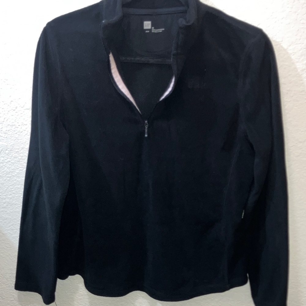GAP Charcoal Quarter-Zip Sweater